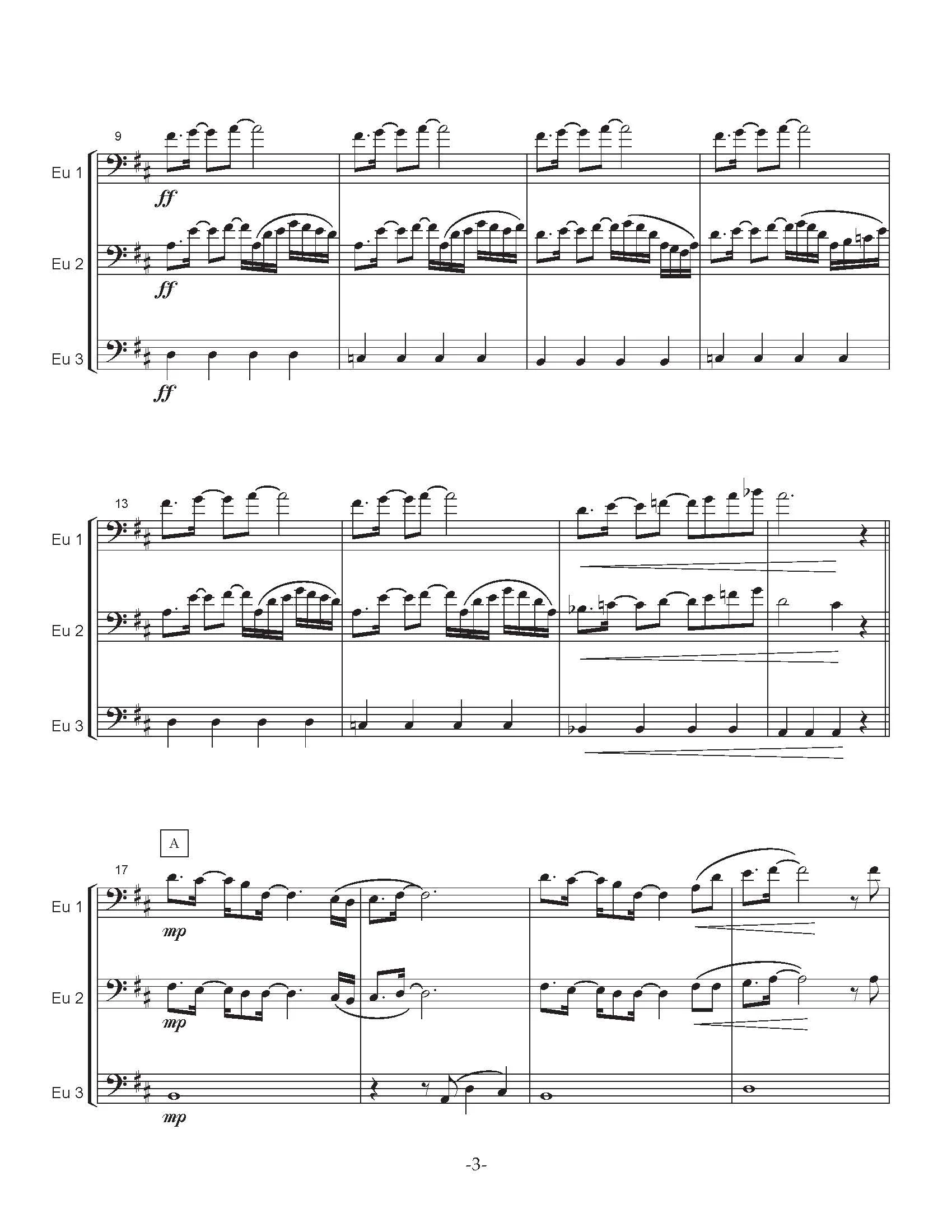 Isomura, Y. - The Four Seasons for Euphonium Trio - Image 3