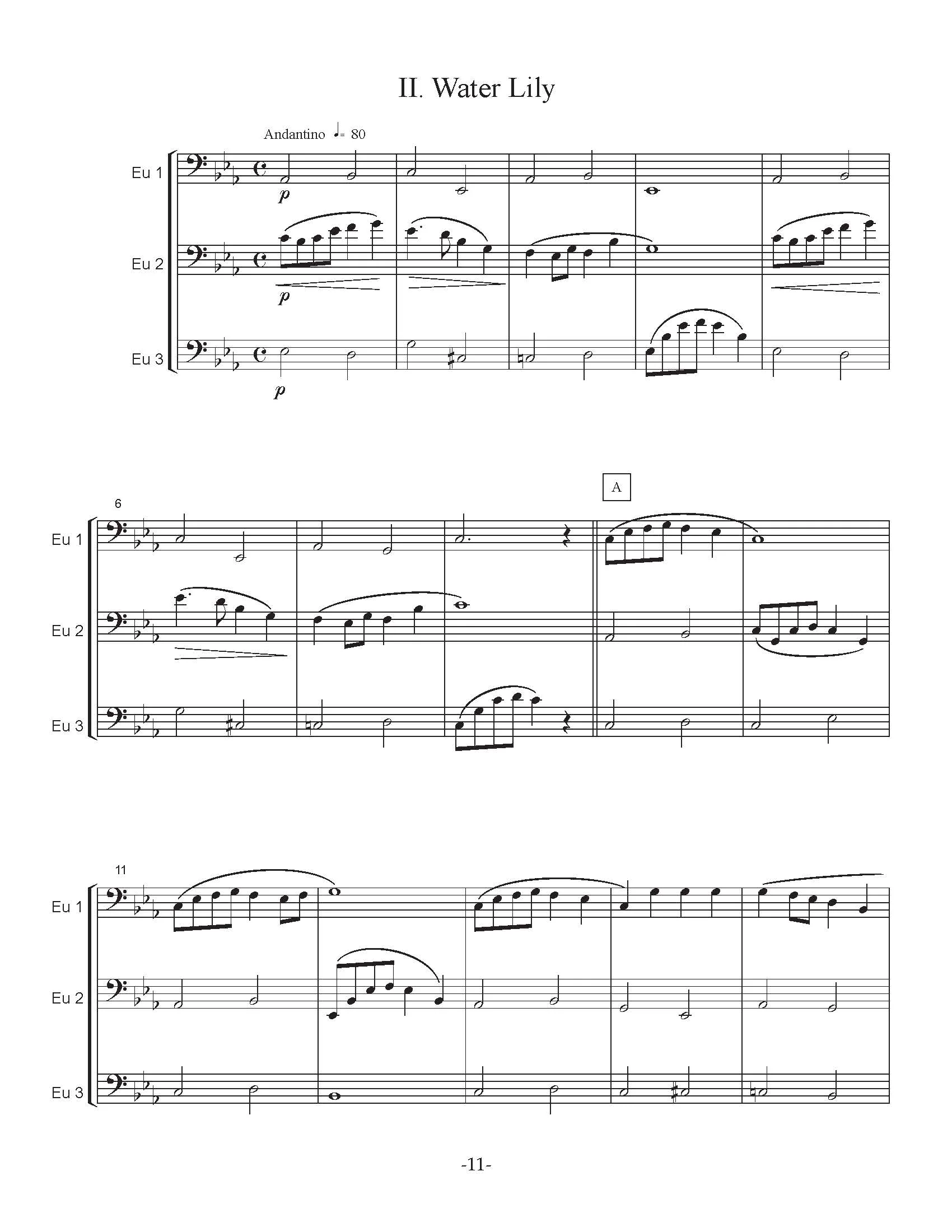 Isomura, Y. - The Four Seasons for Euphonium Trio - Image 4