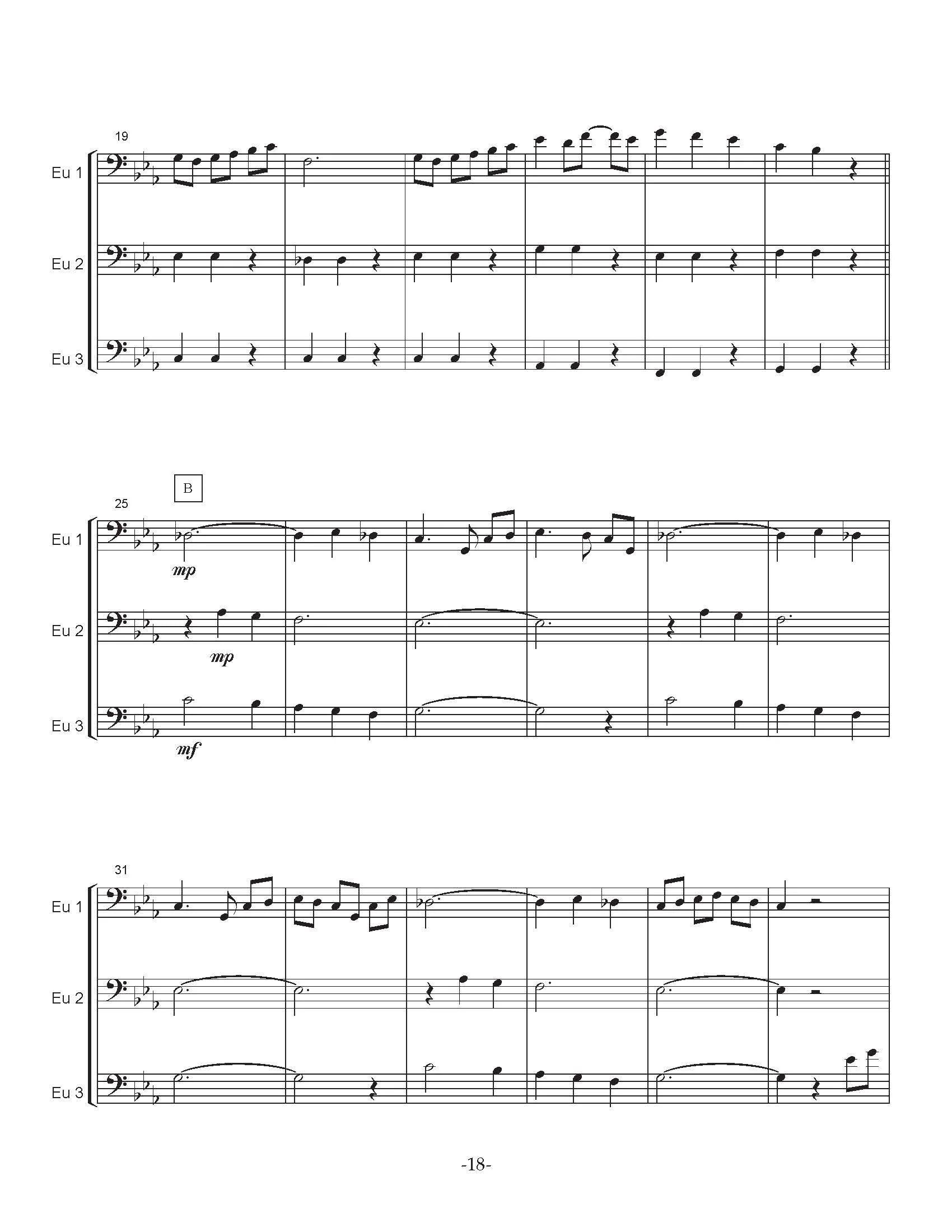 Isomura, Y. - The Four Seasons for Euphonium Trio - Image 7