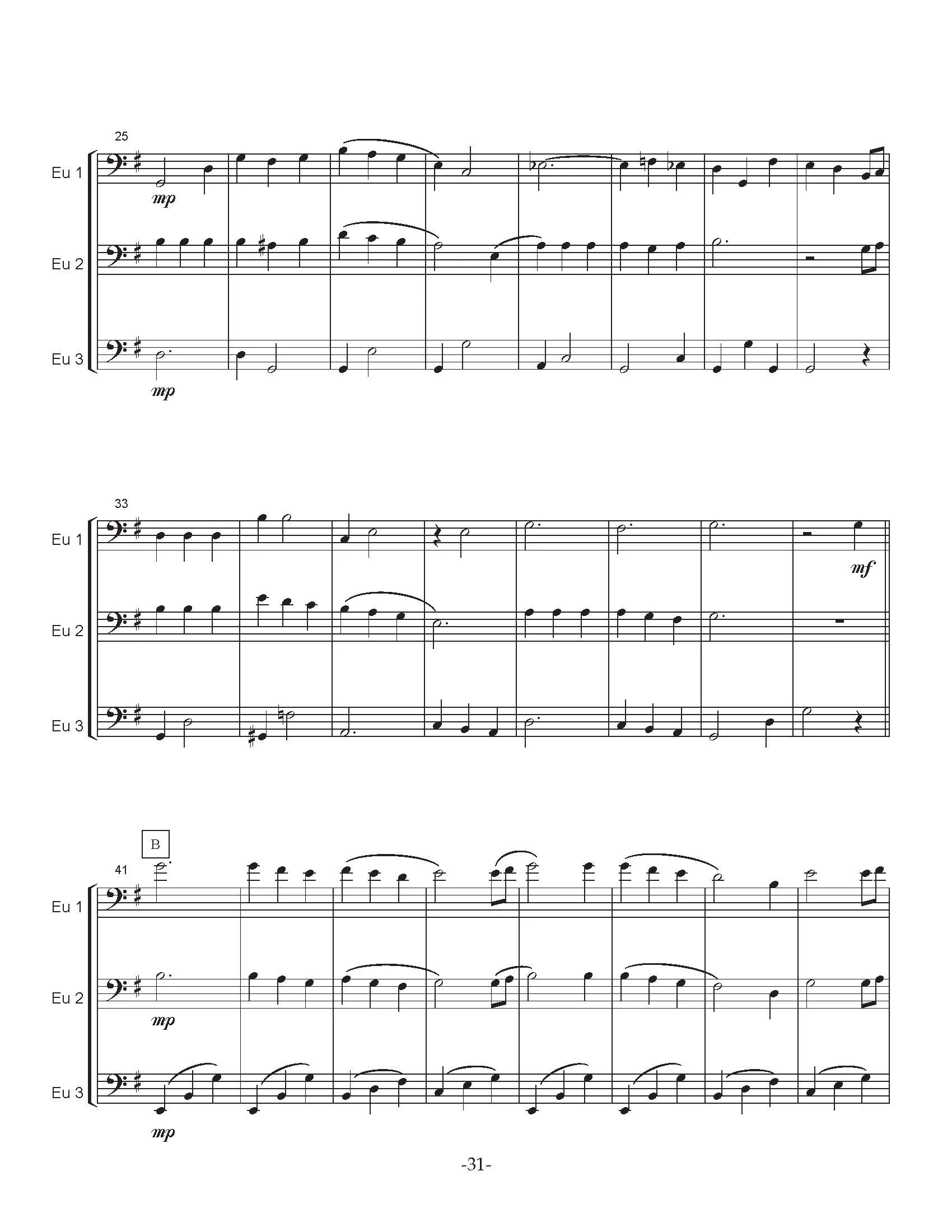 Isomura, Y. - The Four Seasons for Euphonium Trio - Image 9